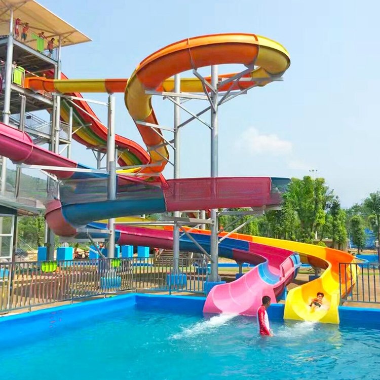 High-Speed Water Slide Spiral Tube Slide for Swimming Pool Park