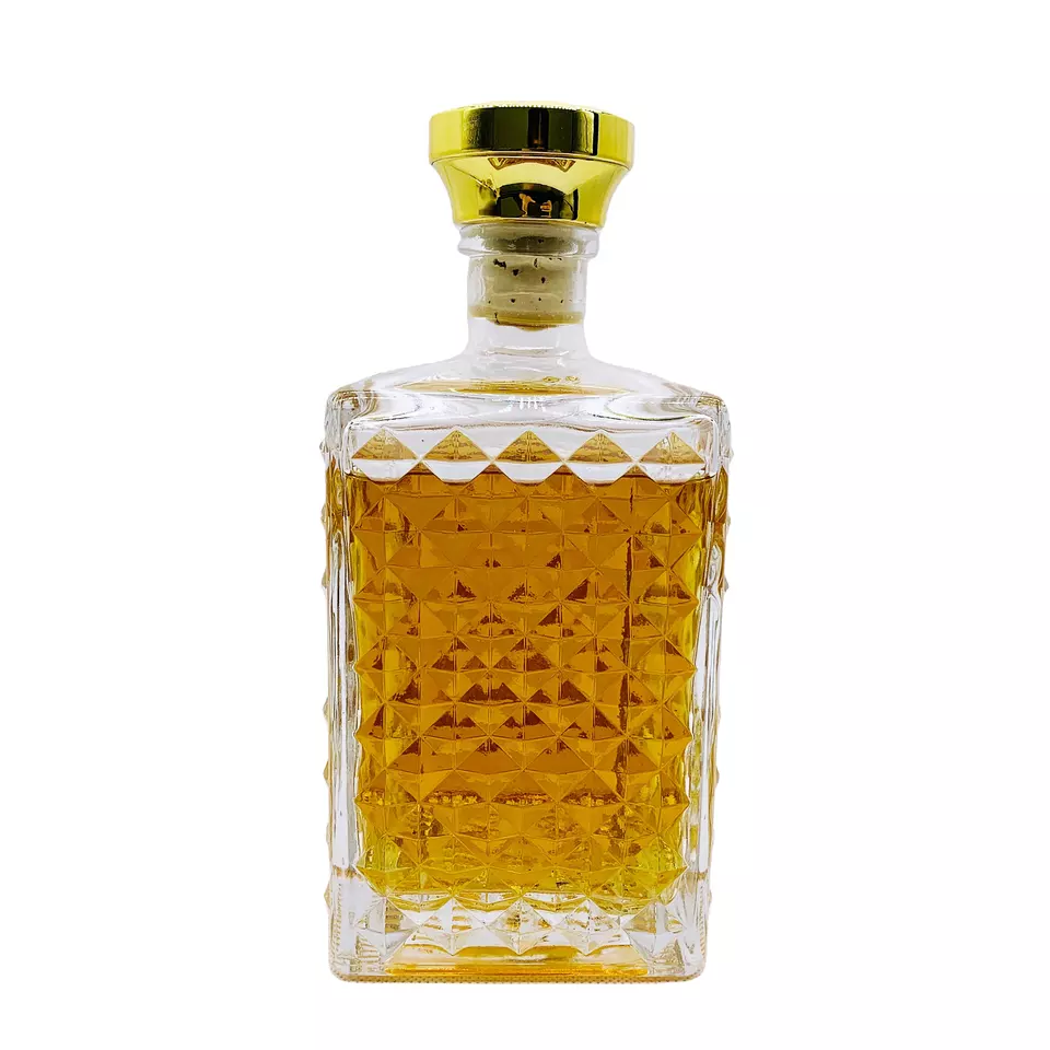 Body Material Glass Bottle for High Grade Gin Vodka Whisky Unique Design