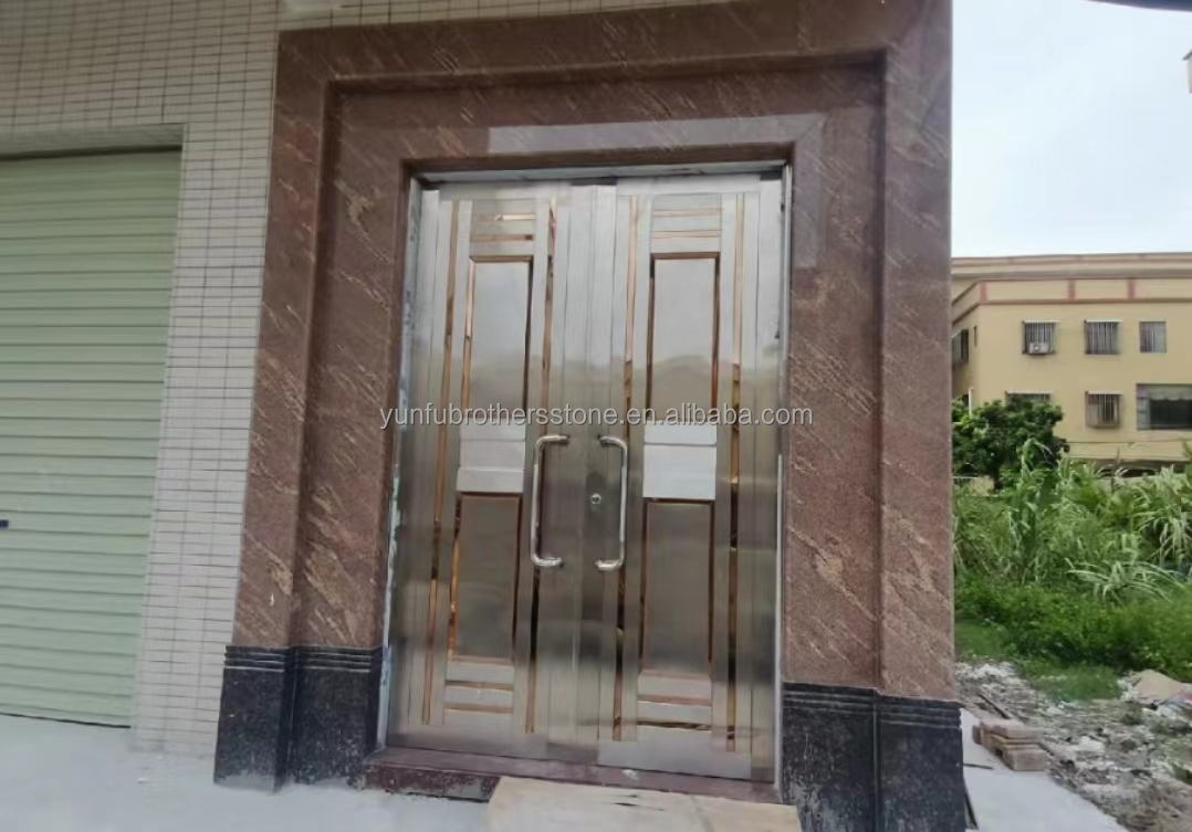 Polished California Gold Granite Cut-To-Size for Stairs and Door Frame in Modern Outdoor