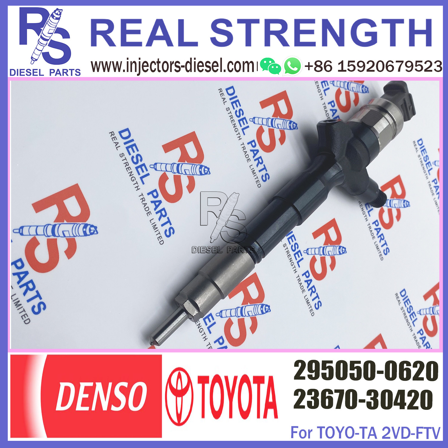 295050 0620 Diesel Parts 2950500620 Common Rail Diesel Injection 295050-0620 For Toyota Hilux 2KD-FTV