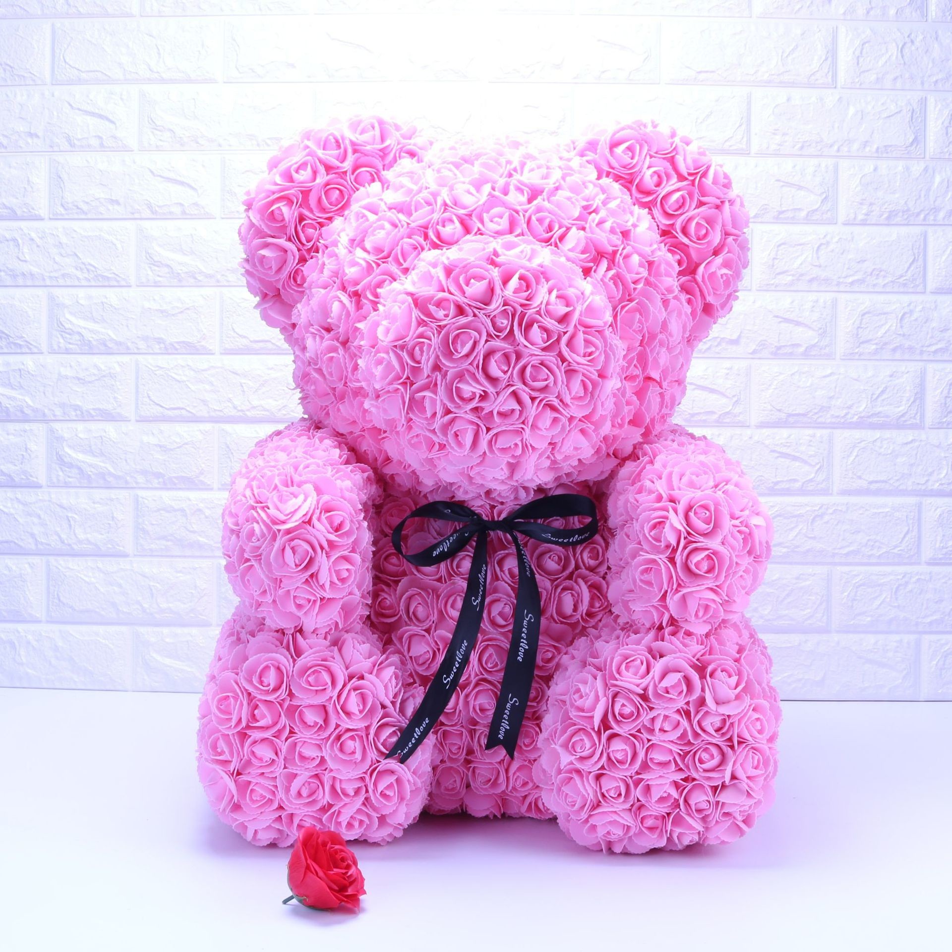 Popular and Premium wholesale Foam/PE Rose Bear For Valentines Day Gifts