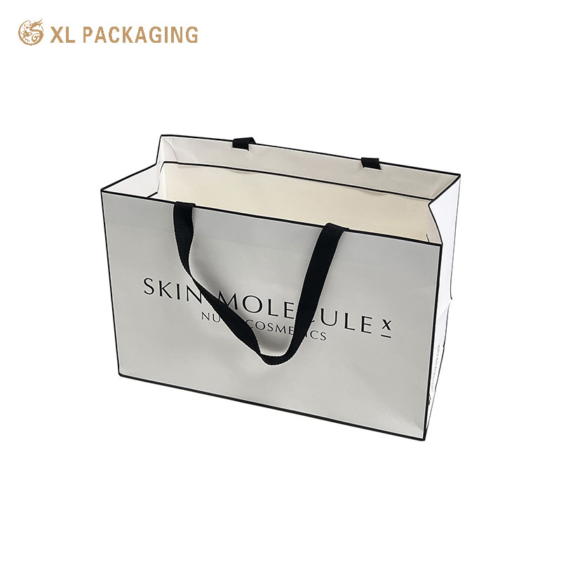 Custom Printed Personalized Paper Bag For Shopping Handle Bag Shoes Clothing Packing Logo Printing Shopping Bag