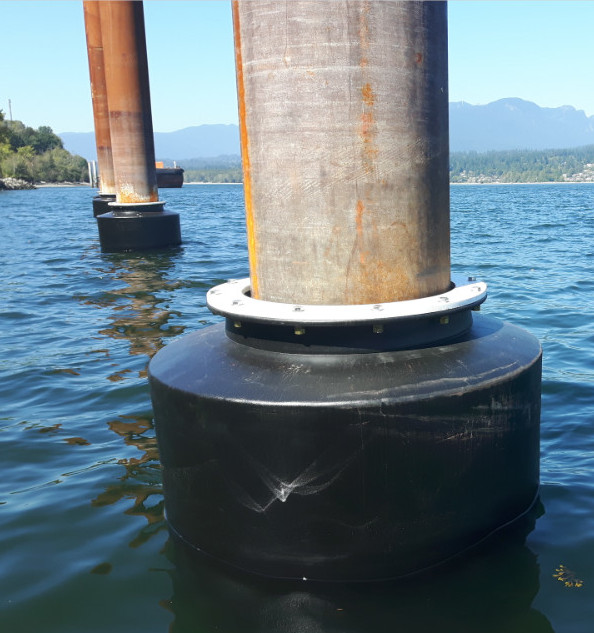 Donut Monopile Floating Dock Bumper Fender Foam Filled Tailored Secure Fit On Monopiles