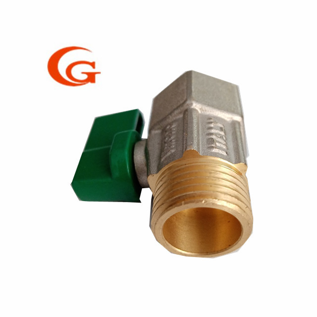 Round DN10 OEM Nake Female Thread Brass Ball Valve