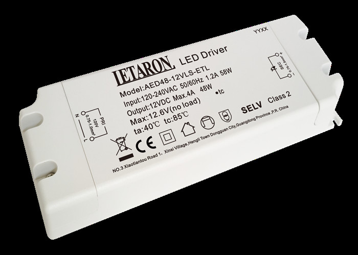 12 Volt DC Constant Voltage Letaron LED Driver For Bathroom Furniture Light