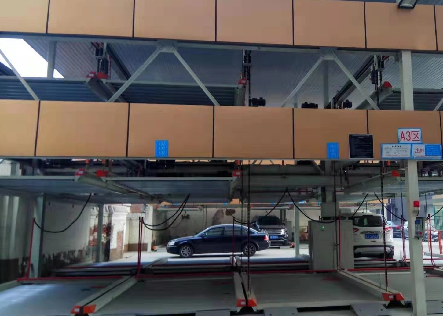 Smart Auto Steel Building Structures , Matured Residential Covered Parking Structures