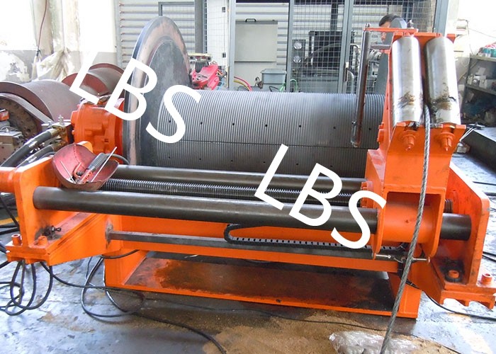 Large Scale Spooling Device Winch Hydraulic / Electric Steel Material