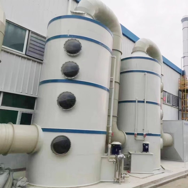 50mm Pump Wet Scrubber for Industrial Waste Gas Treatment in Fertilizer Making Machine
