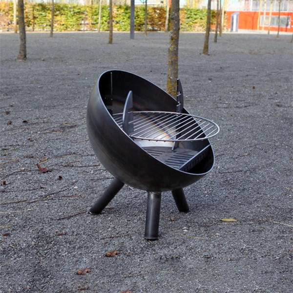 Outdoor Cooking Grills Wood Burning Corten Metal Outdoor Bbq Fire Pit Barbecue Grill Charcoal Corten Steel Bbq