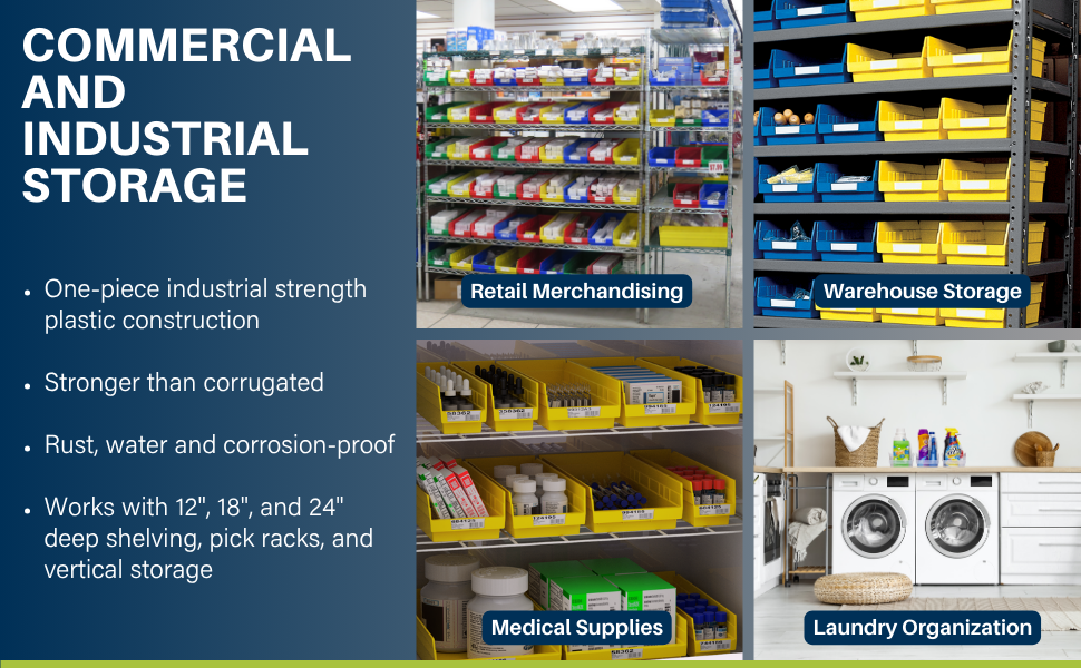 shelf bins uses