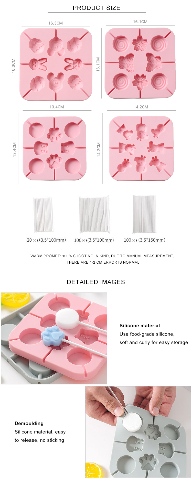 Customized Color Bpa Free 3D Silicone Ice Cube Trays