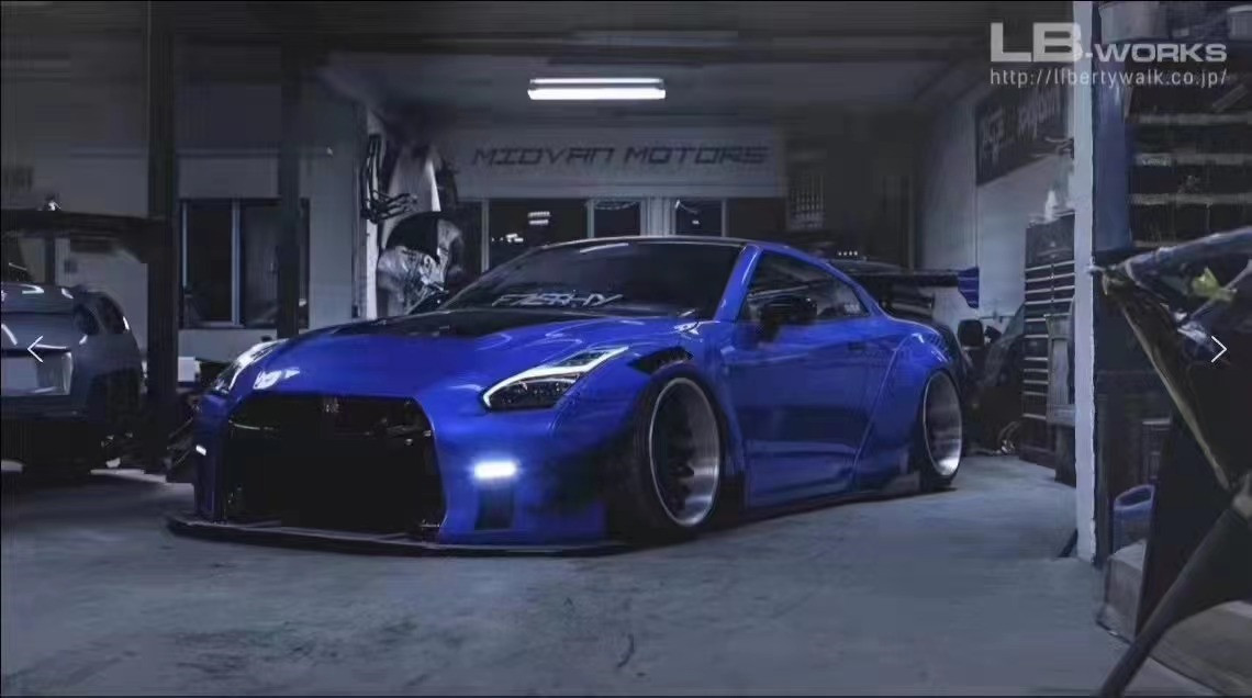 Hot 2022 Products GTR R35wide Bodyki Body Kit for Nissan GTR R35 Front and Rear Bumper Spoiler