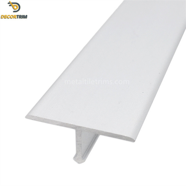 Anodized Matt Silver T Shaped Transition Strip 14mm 20mm 25mm
