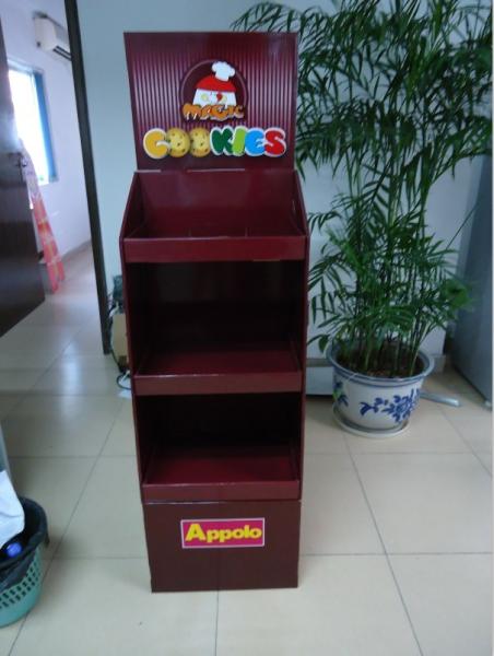 BWCD201916 Corrugated display stand Ice-cream Cardboard Floor Displays ,