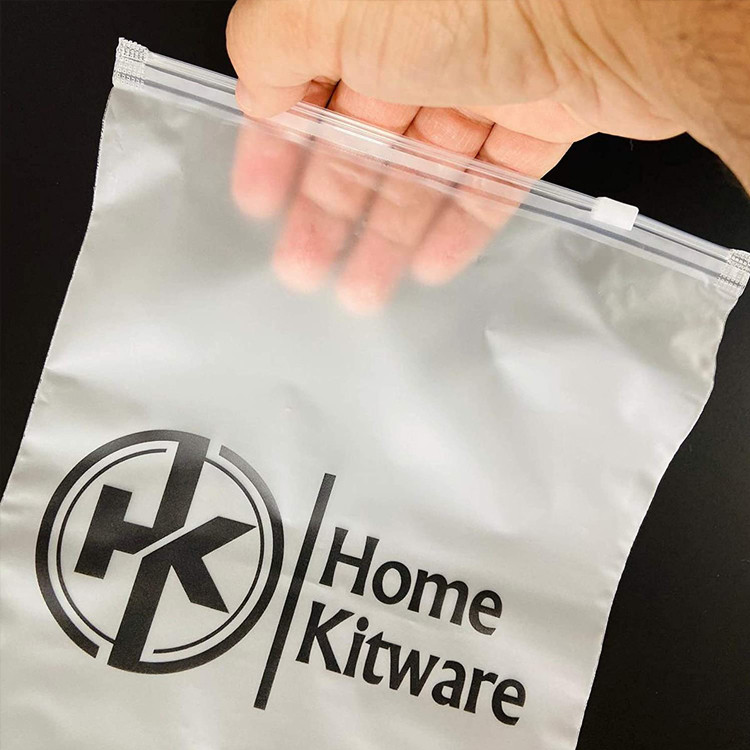 ASP Slide Cosmetics Packaging Bags , Gravure Printing Poly Zipper Bag
