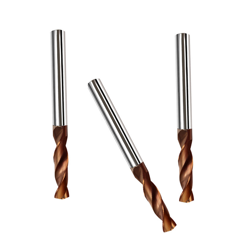 Solid Tungsten Carbide 2 Flutes 8mm Carbide Drill Bit For Steel