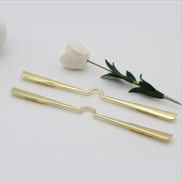 High quality luggage hardware accessories gold decorative lock strip decorative