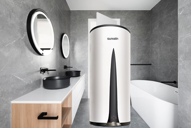 100L White Wall Mounted Heat Pump 600W Household Hot Water Tanks CE