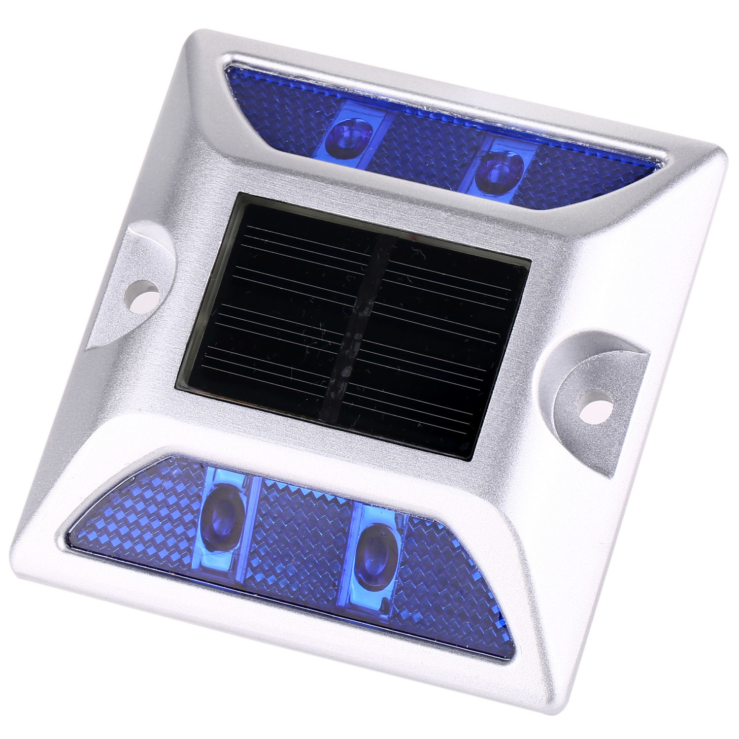 Solar Charging Aluminum 800 Meters 115mm Blue Reflectors On Highway