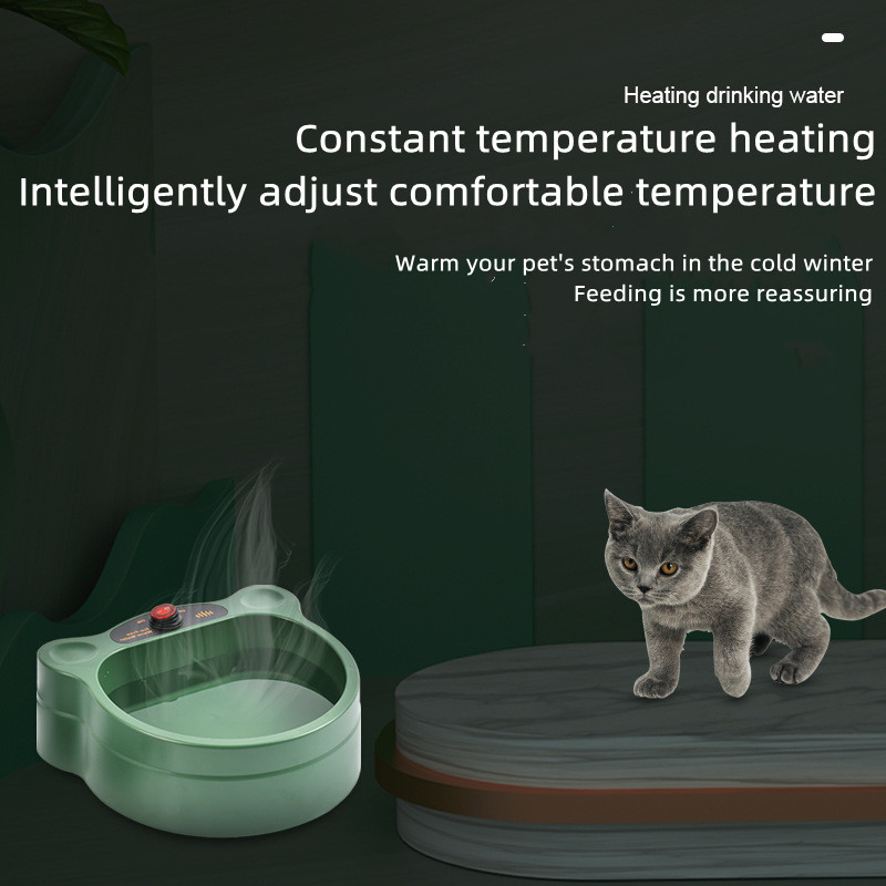 Stainless Steel Pet Feeder Bowls Intelligent Heat Preservation