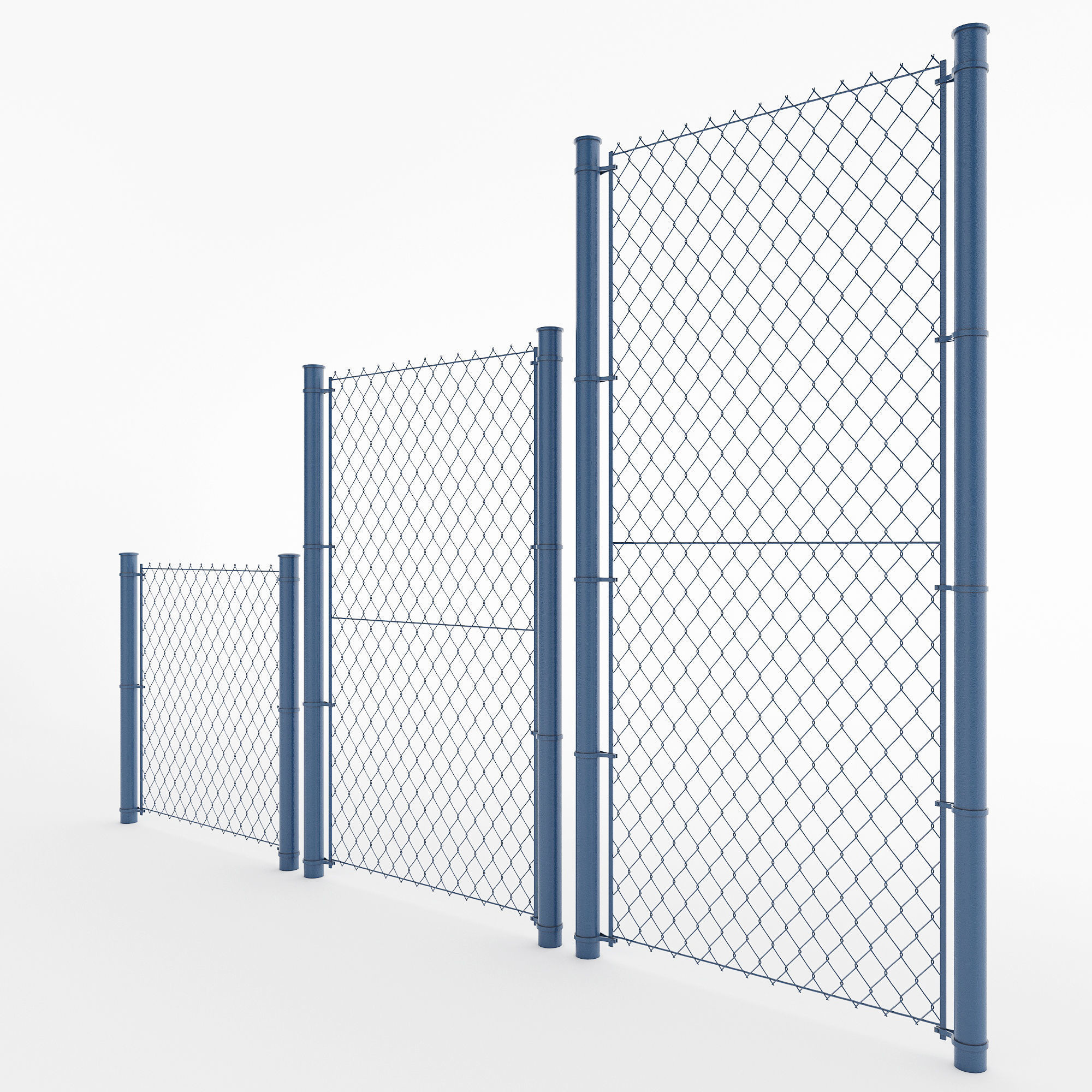 Garden Chain Link Fence PVC Coated Galvanized Green Vinyl Coated