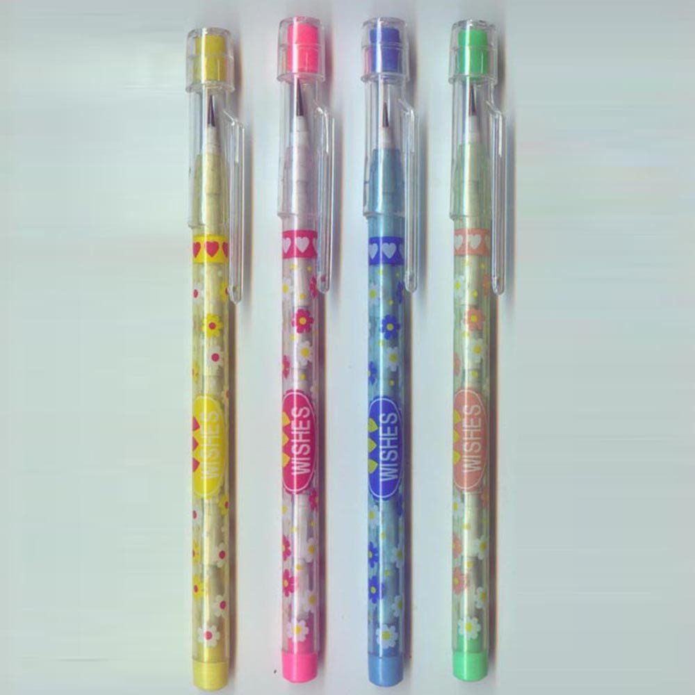 9 leads Standard Non-Sharpening Pencil for kids Custom Printed Bullet Pencil Push Point Pencil