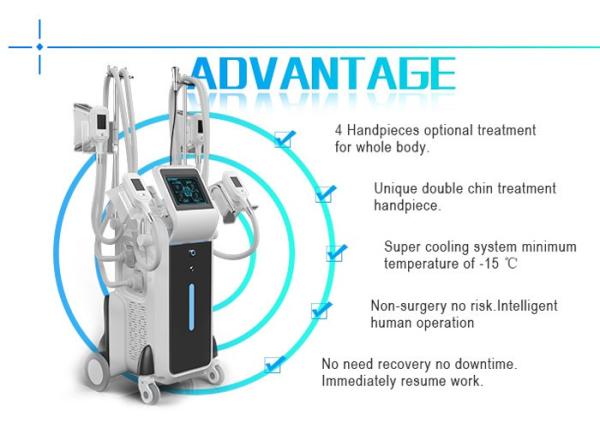 manufacturer best price professional strong cooling 4 head cryolipolysis machine