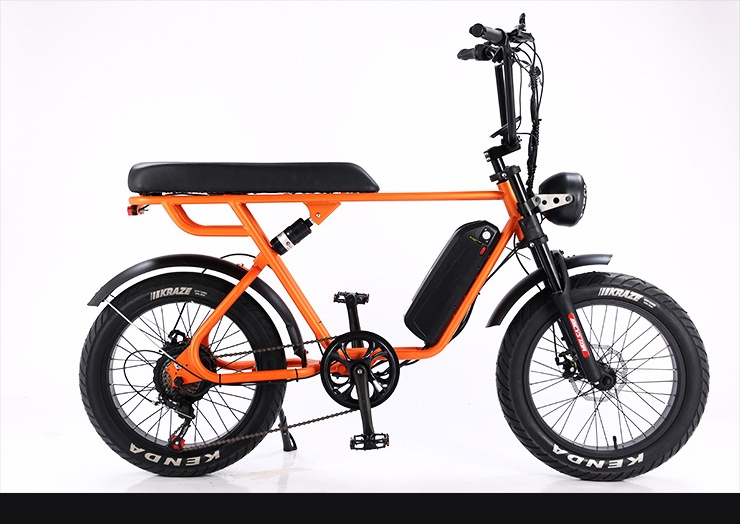 Full Suspension Fat Tyre Electric Bicycle 48V 500W 7 Speed Electric Mountain Bike