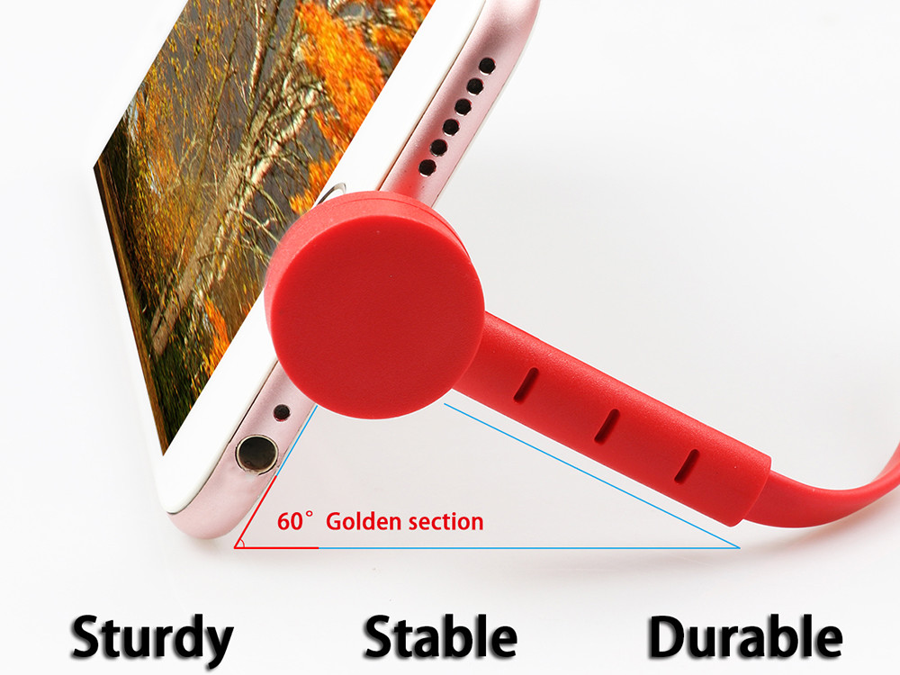 Multi 1m 2a Charger USB Extension Cable With Mobile Phone Holder Function