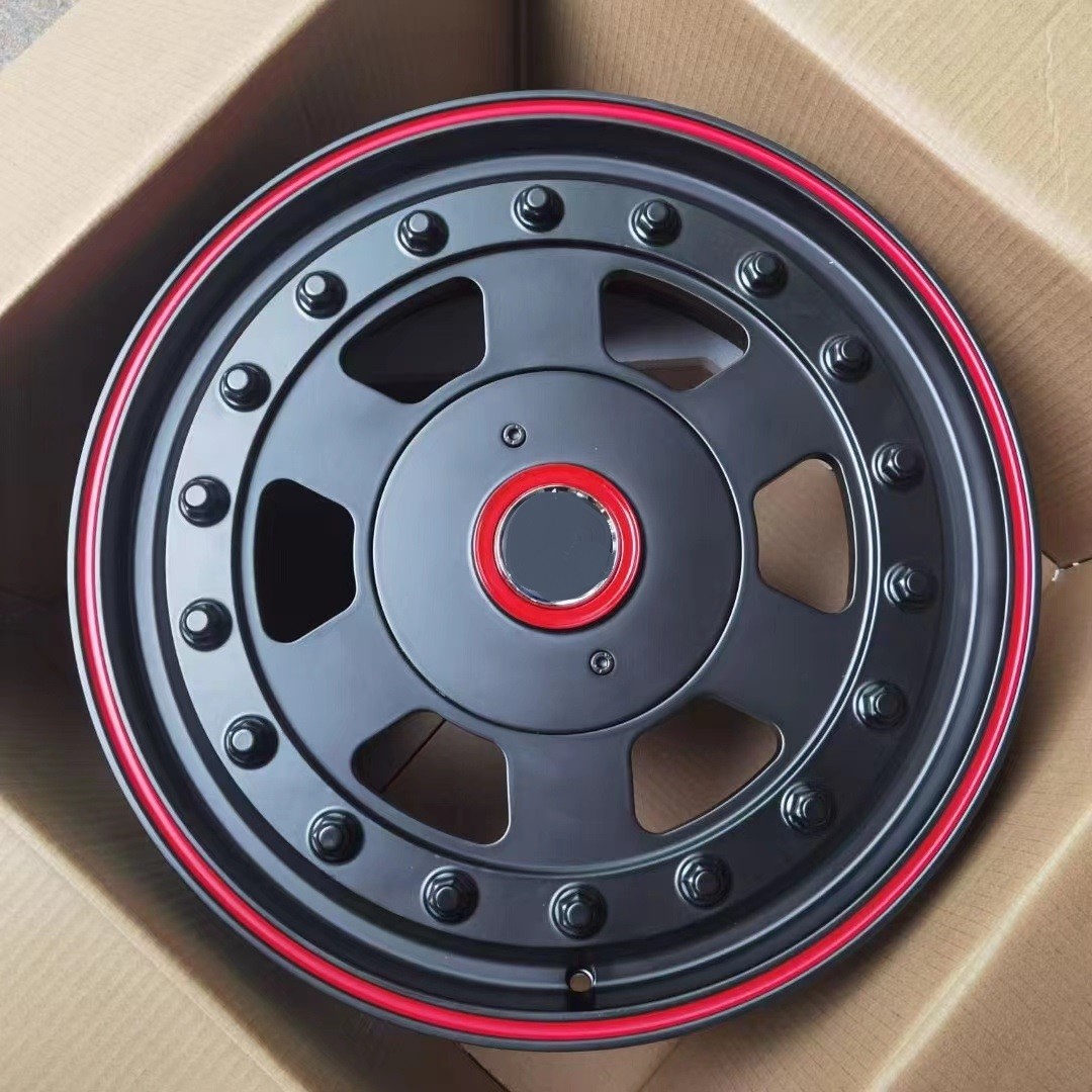 custom wheelsl matte black 4 wheel Better driving experience 16 17 18 beadlock off road wheel