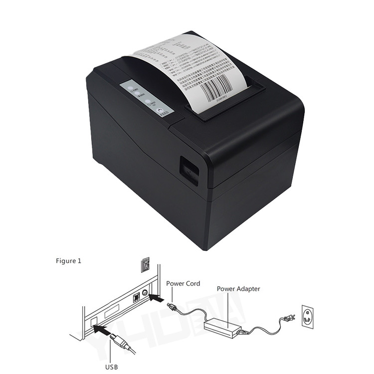 260mm/sec Direct 80mm Thermal Printer With USB Serial Ethernet Bluetooth