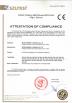 Wuxi Wondery Industry Equipment Co., Ltd Certifications