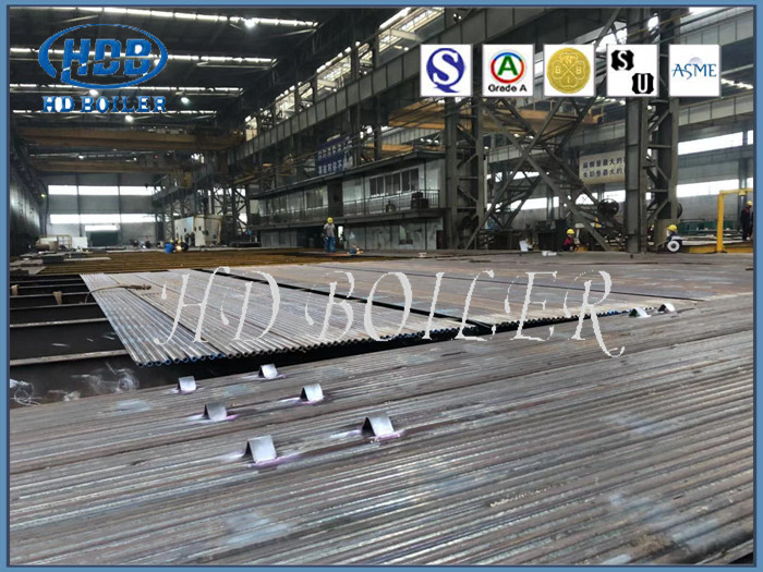 EN Standard Stainless Steel Industrial Water Wall In Boiler With Strict Testing System