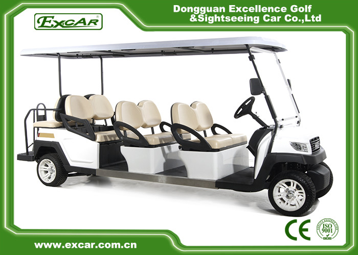 Comfortable Electric 8 Seater Golf Cart For Sightseeing 114MM Grounding Clearance