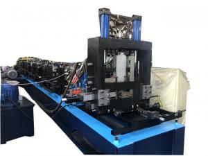 China Gcr15 Roller / Chain Drive PLC Control CZ Purlin Roll Forming Machine on sale