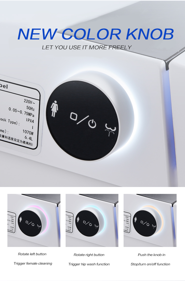 Hotel Intelligent Toilet System Floor Mounted Smart Toilet Automatic Flushing 220V