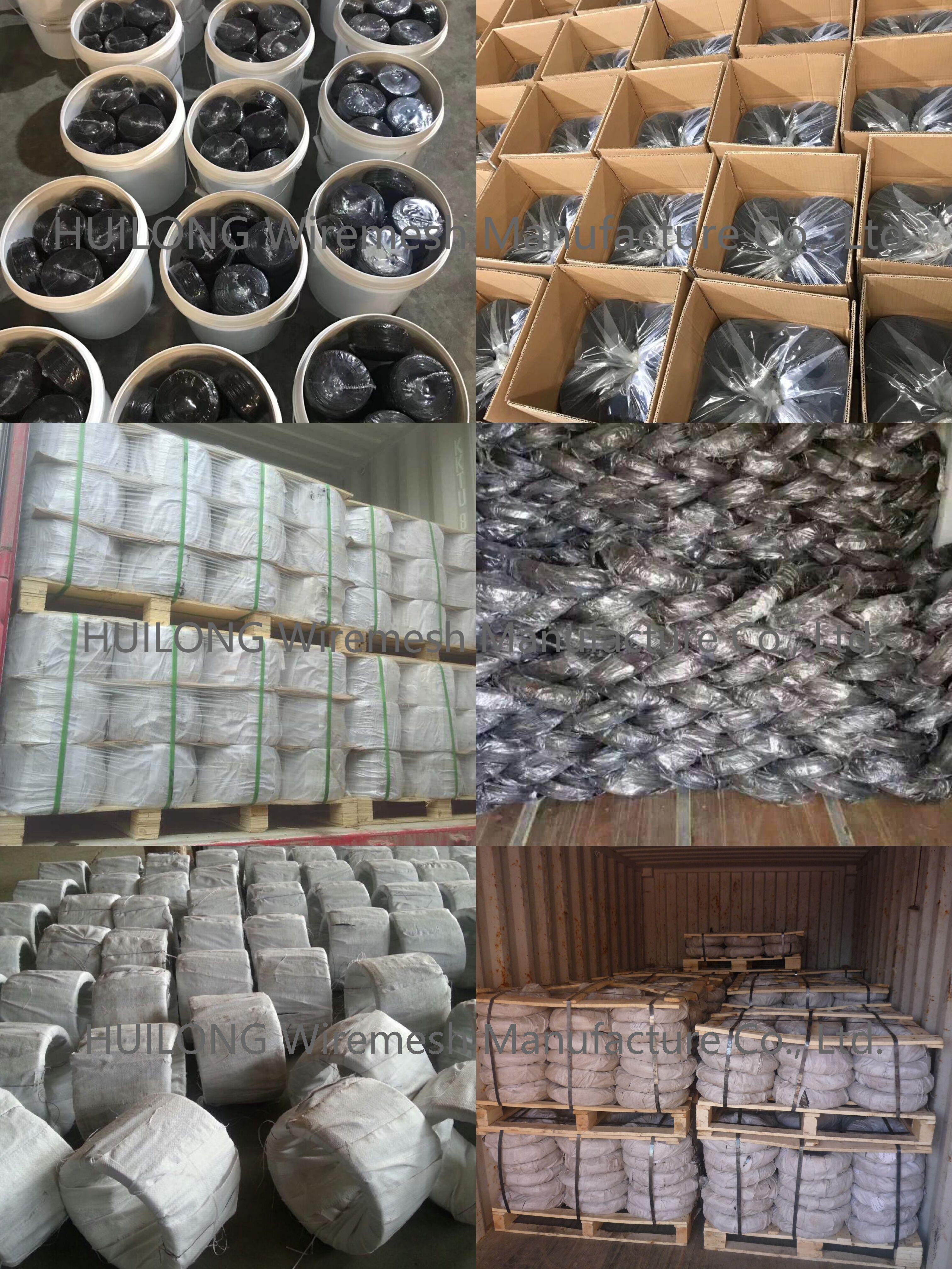 HUILONG Low Carbon Iron Binding Wire , 18 Gauge Black Annealed Wire