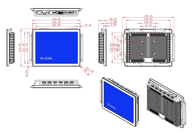 15-Inch Touch Screen for Industrial HMI Panels and Factory Monitoring