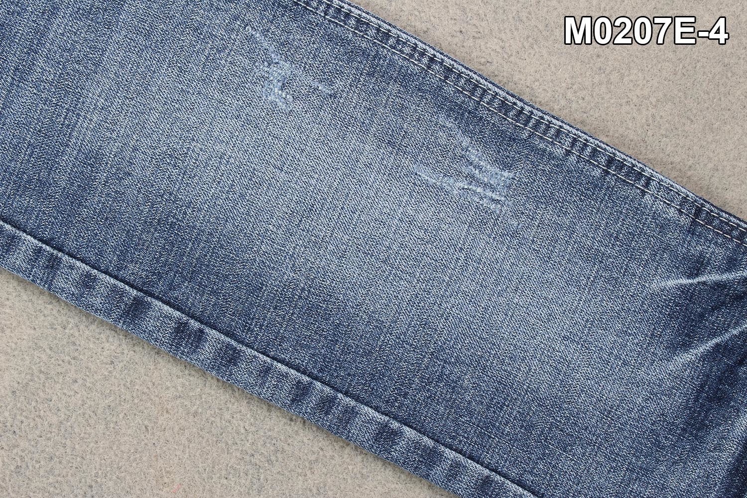 12.7 OZ Crosshatch Denim Fabric Stretch Men's Jeans Super Dark Blue Color