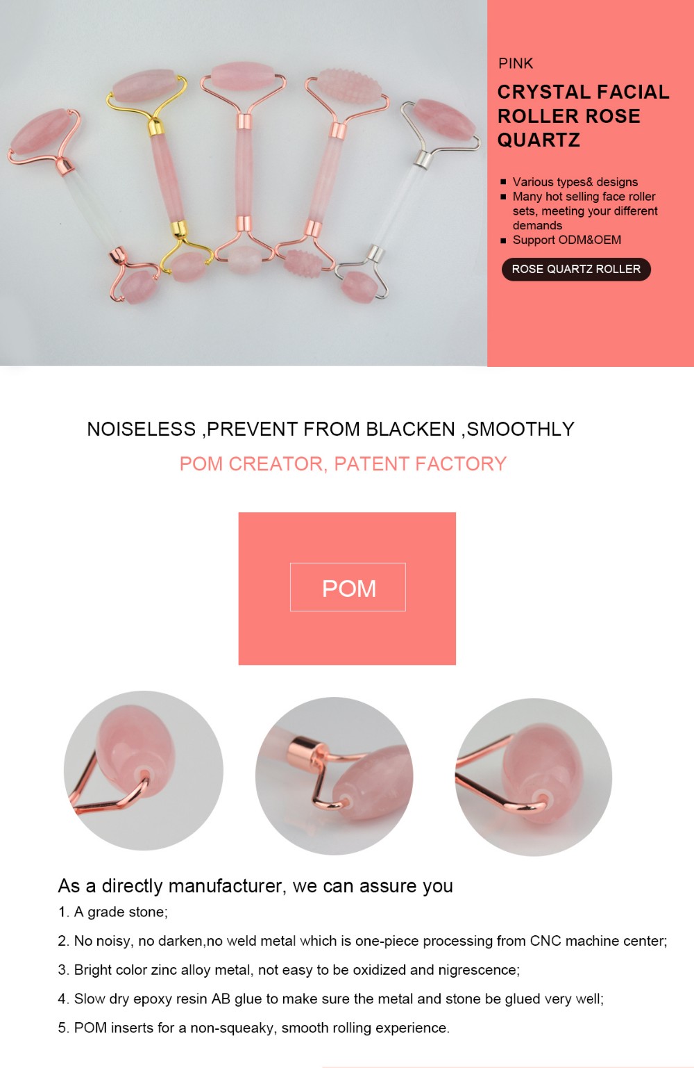 High Quality Jade Roller Massage Roller