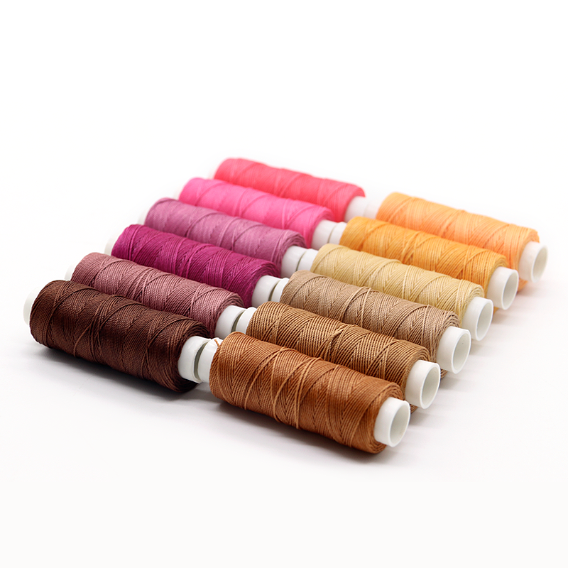 Custom Made 9ply Round Waxed Thread for Hand-sewn Leather 100% High Strength Polyester