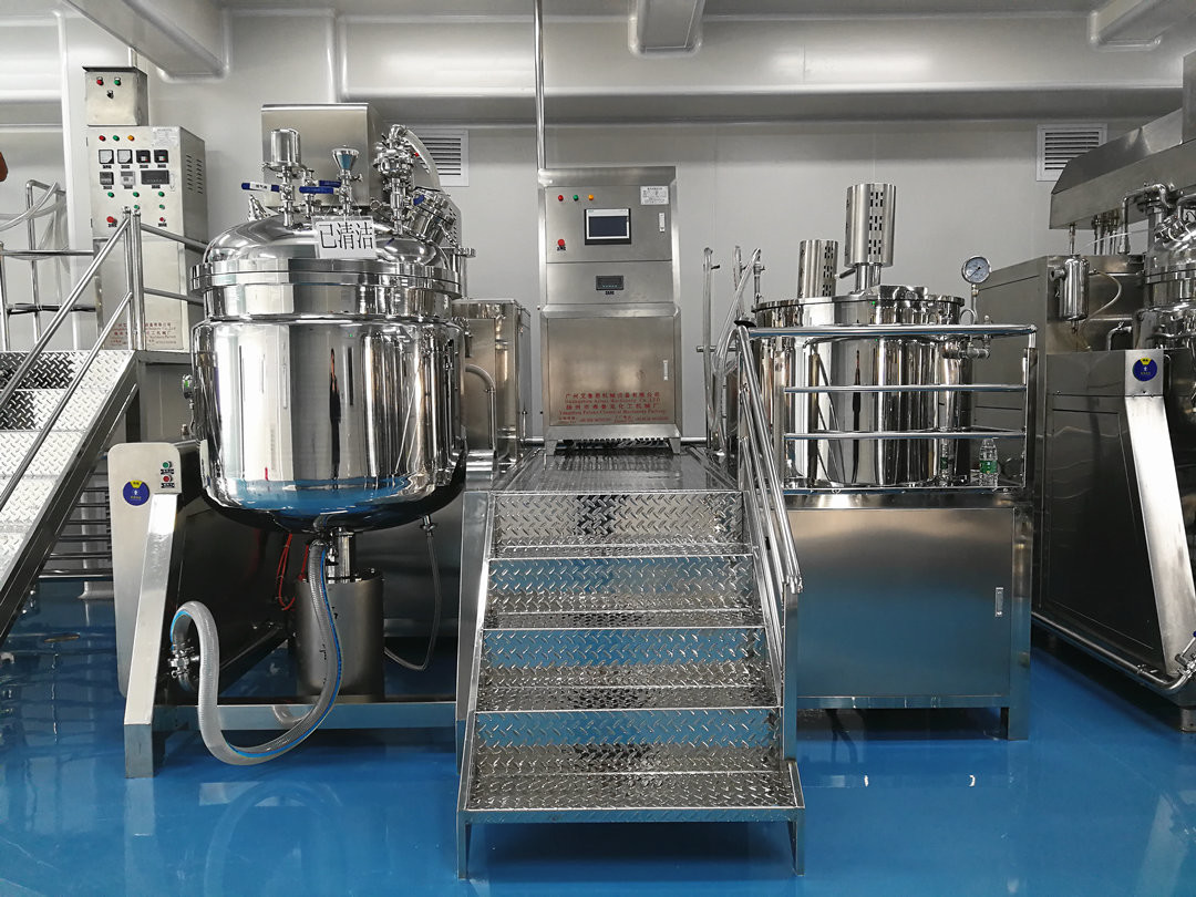 50 - 5000L Pharmaceutical Cream Mixing Machine SS Skin Care Mixing Machine 220V