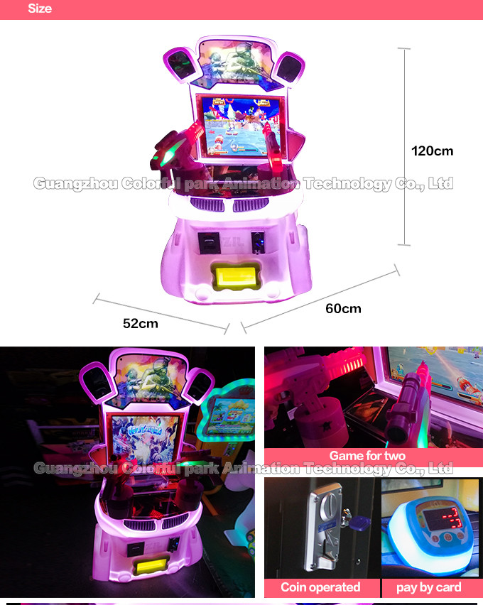 Mini coin op cheap kids ride happy fishing kids arcade game machine coin operated amusement video game for game center