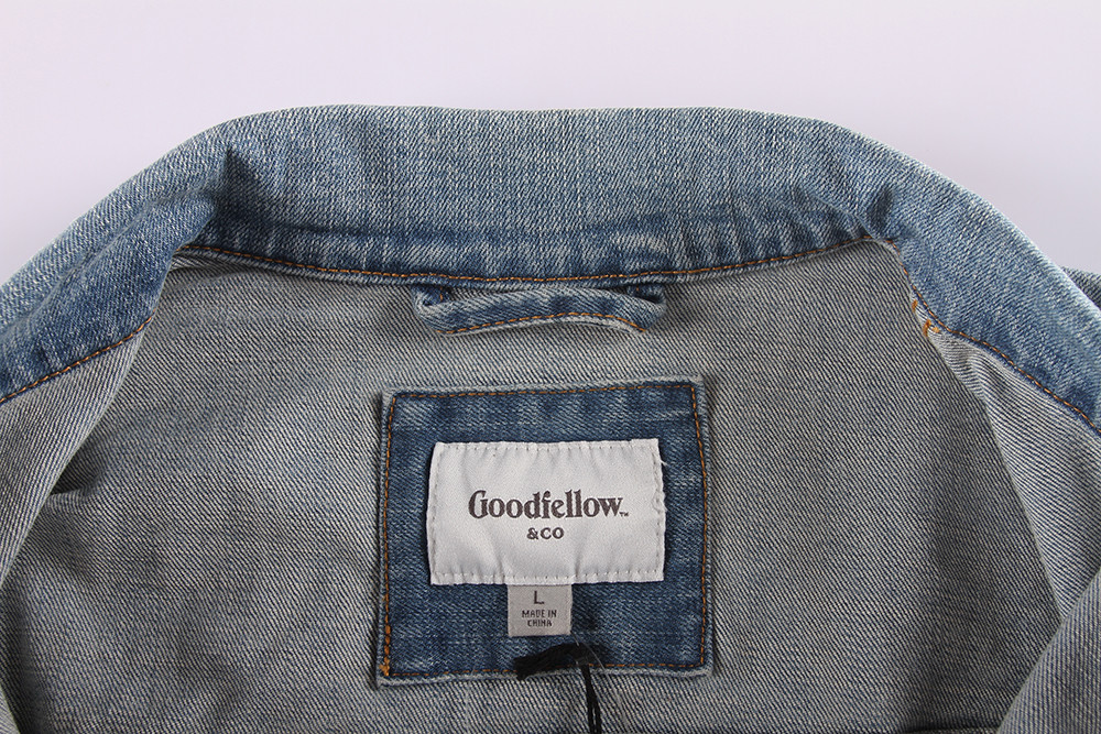 98% Algodon 2% Spandex Men'S Denim Jacket M L XL 2XL