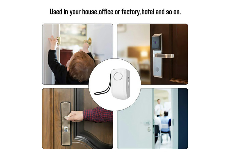Touchless Burglar Alarm Vibration Sensor , Battery Operated Door Alarm