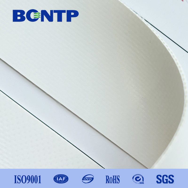 Waterproof Tent Tarp White PVC Coated Tarpaulin Fabric 750 Gsm 900 Gsm 1250 Gsm