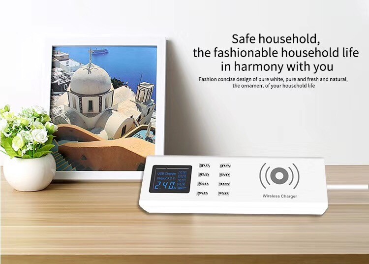 WIRELESS CHARGING USB SOCKET New design wireless charging sliding desktop socket /Sliding electric tabletop socket