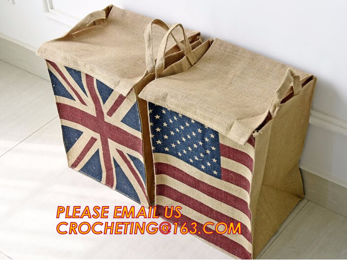 natural jute burlap foldable decorative storage basket,X-Large Well Standing 26" Toy Chest Baskets Storage Bins for Dog