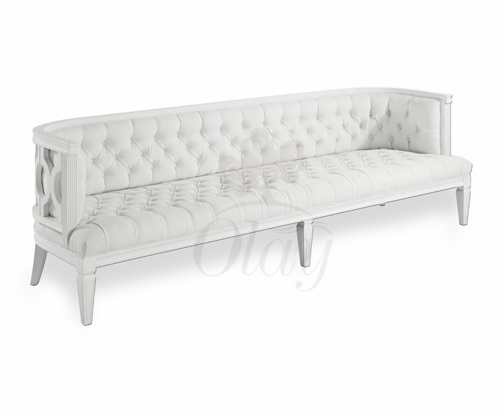 Elegant Wooden Sofa Dubai white Wedding Furniture Sofa and Event Rental Sofas for Sale