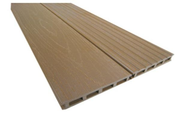 140x25mm WPC Hollow Decking , Insects Resistant Wood Plastic Composite Decking